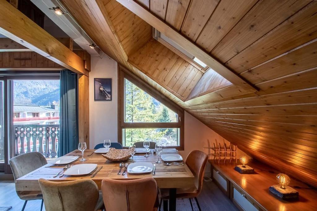 Bel Appartement Entier En Style Chalet A Chamonix ภายนอก รูปภาพ